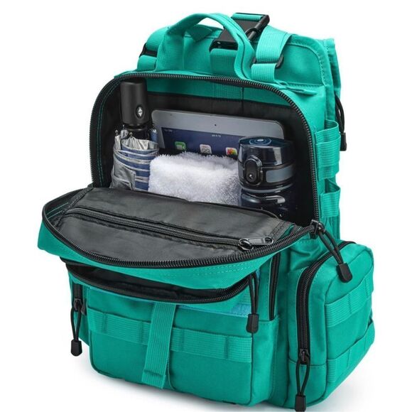 Tactical EDC Sling Bag Backpack with Pistol Holster Military Shoulder Backpack - Picture 6 of 13